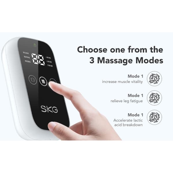 SKG Massageapparat för vader med värmande kompress - Grå