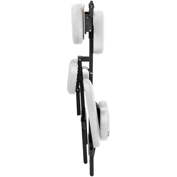 Massagestol, foldbar, op til 130 kg, hvid