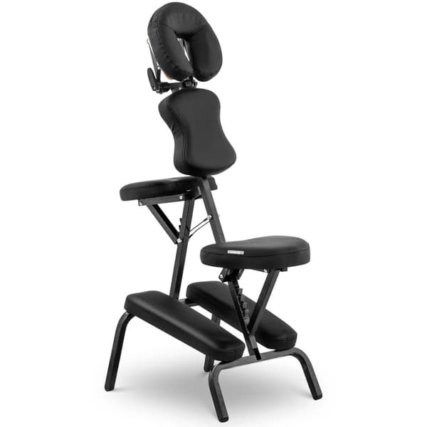 Massagestol foldbar op til 130 kg, sort