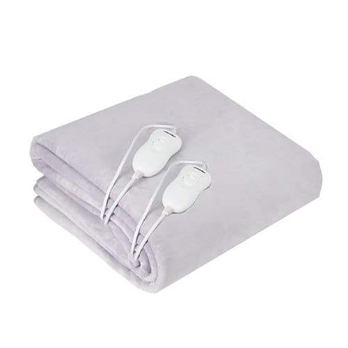 Adler AD 7426 elektrisk tæppe Elektrisk sengevarmer 60 W Grå Fleece, Polyester