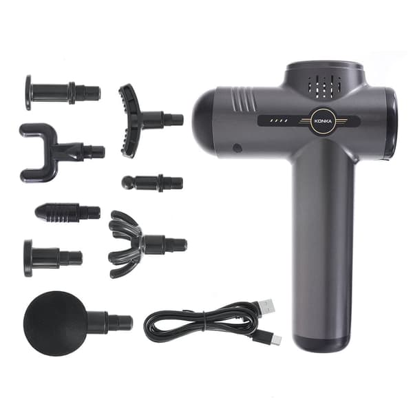 KONKA A9 professionel massagepistol Elektrisk stød Muskelafspænding Vibration Fitness Massager Fascia Gun mit 8 Massagehoved