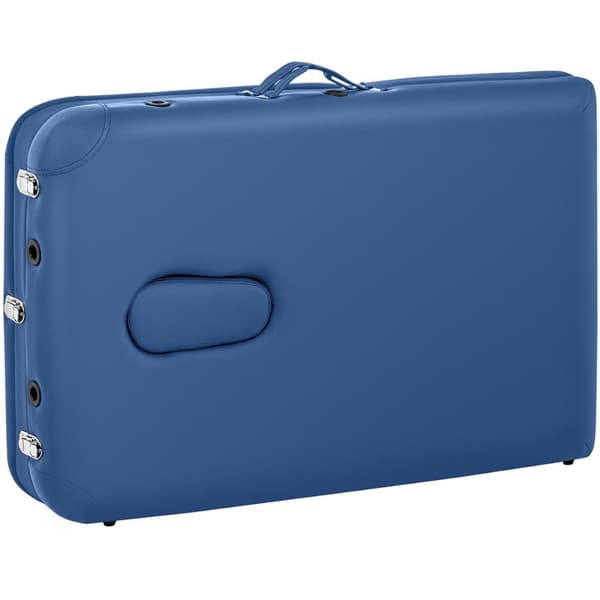 Bordeaux Blue bärbart hopfällbart massagebäddsbord upp till 180 kg blått