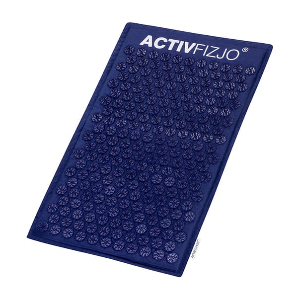 ActivFizjo premium naturlig akupressurmåtte, marineblå, med pude
