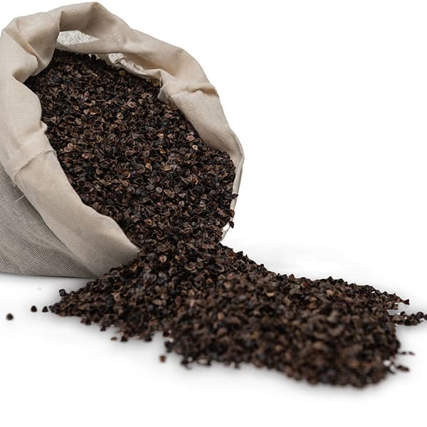 Akumata ECO – Økologisk Akupressurmåtte med Pude – Naturlig Linned, Sort
