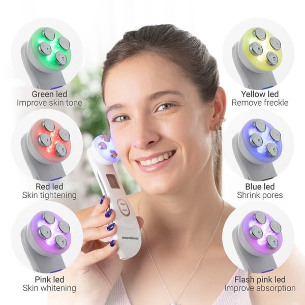 Ansiktsmassager med radiofrekvens, fototerapi och elektrostimulering Wace InnovaGoods