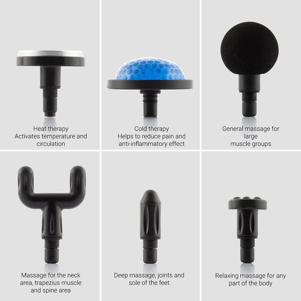Varm och kall muskelmassagerpistol Hokgun InnovaGoods Vit/Svart (Renoverade B)