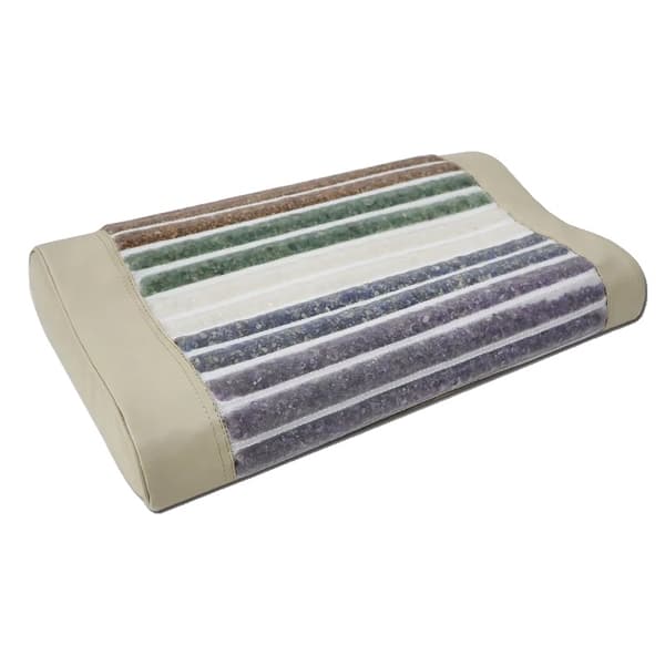 Krystalmassagepude, naturligt jade materiale, 40 x 30 x 10 cm,1stk