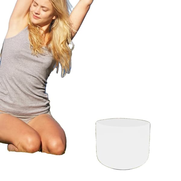 8-tommer krystal syngeskål, stressaflastning, forbedrer meditation, sindrensning