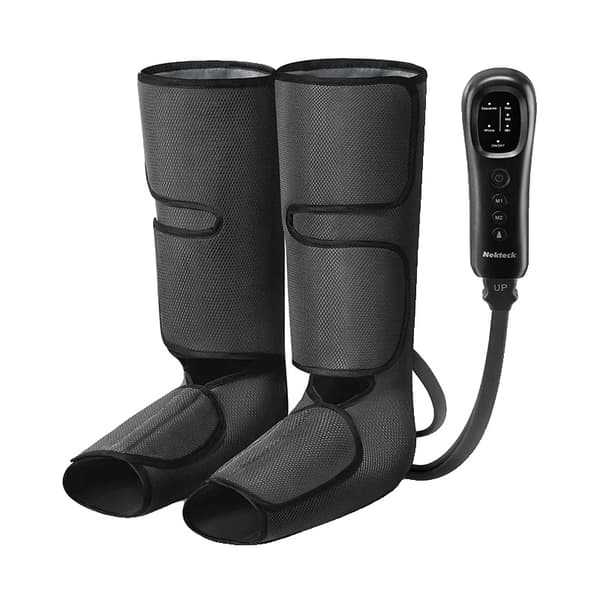 Benmassager, luftkompressions vadomslag, 2 lägen, 3 intensitetsnivåer,GRÅ, EU-kontakt