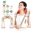 Miniatyrbillede 2 af 2: Elektrisk Shiatsu-massager, U-formet design, Infrarød varmeteknologi, EU-stik, P1-J-6