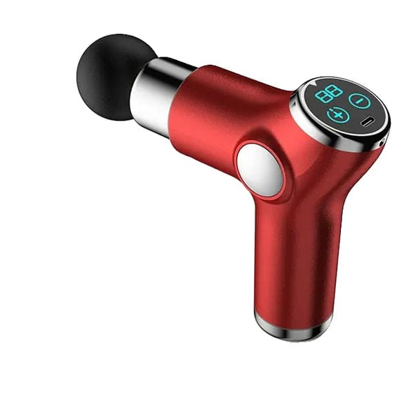 Massagepistol, dybdegående percussion, smertelindring, 32 gear Rød