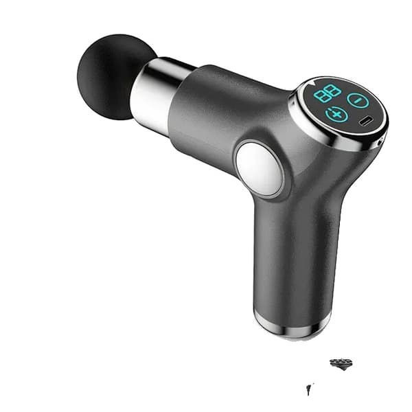 Massagepistol, dybdegående percussion, smertelindring, 32 gear Grå