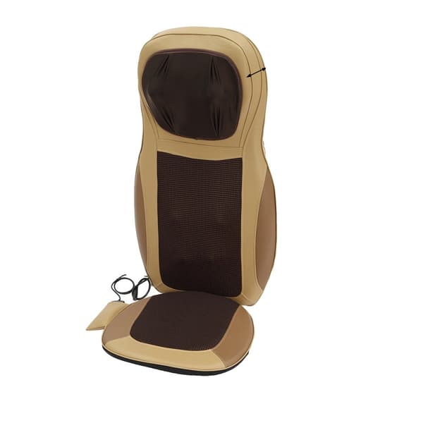 Massagepude, Ergonomisk Design, Flere Massagefunktioner, Varmefunktion,Beige