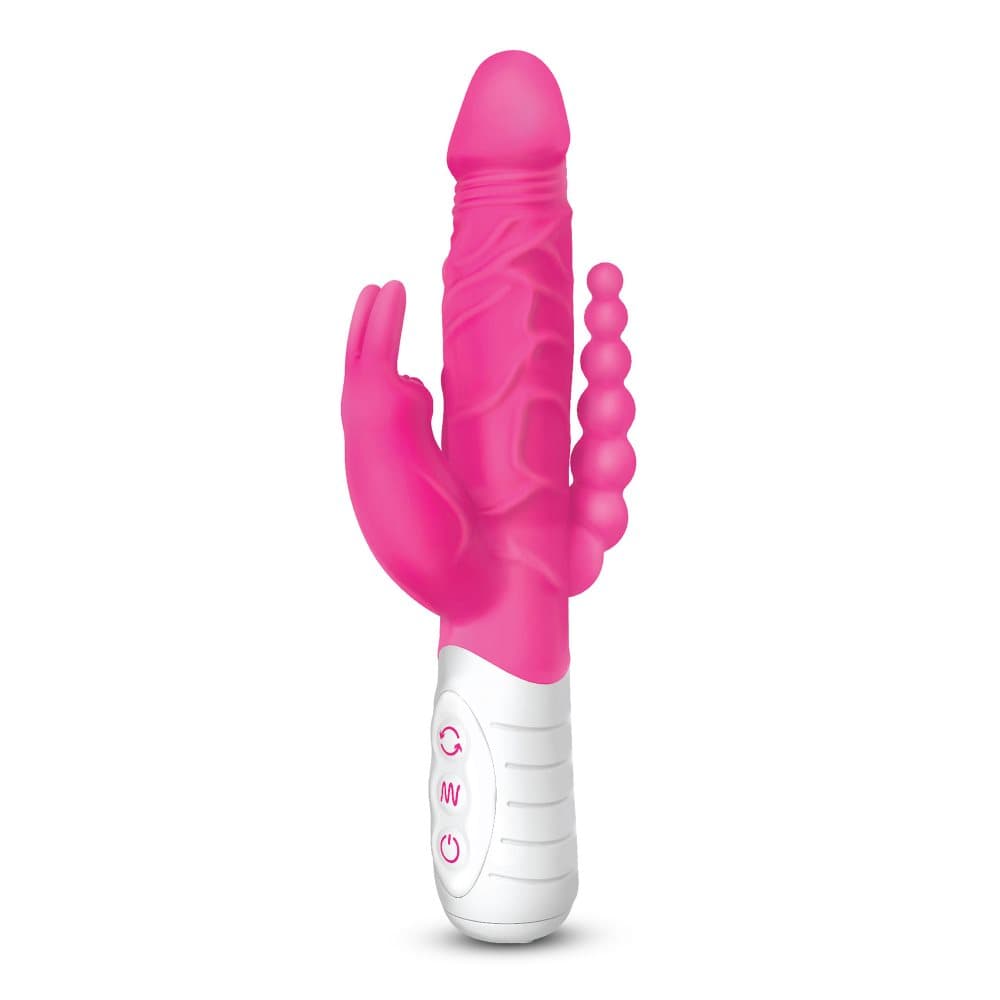 Realistic Double Penetration Rabbit Pink - 7 Function
