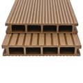 Miniatyrbild 2 av 10: vidaXL WPC ihåliga golvplattor med tillbehör 10 m² 2,2 m teak
