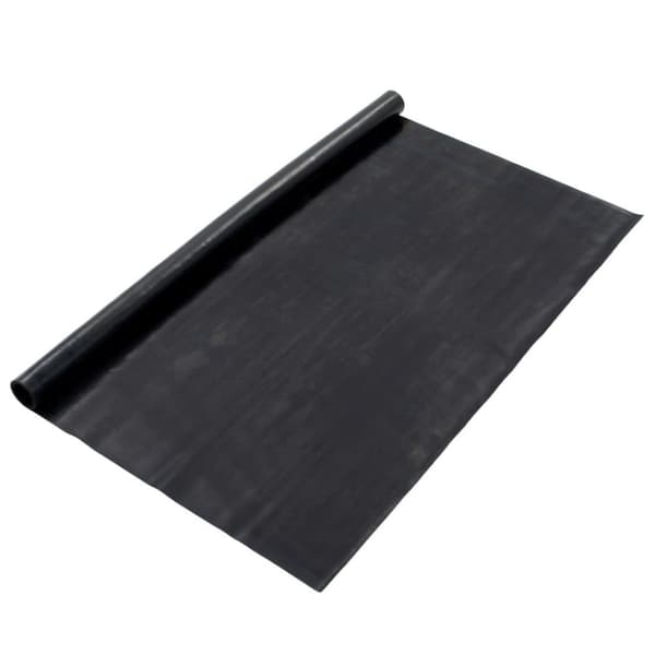 vidaXL Gulvmatte sklisikker gummi 1,2x5 m 1 mm glatt