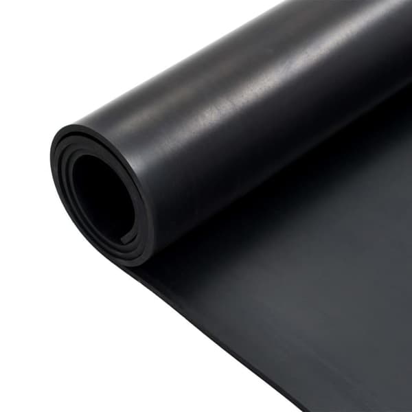 vidaXL Gulvmatte sklisikker gummi 1,2x2 m 6 mm glatt