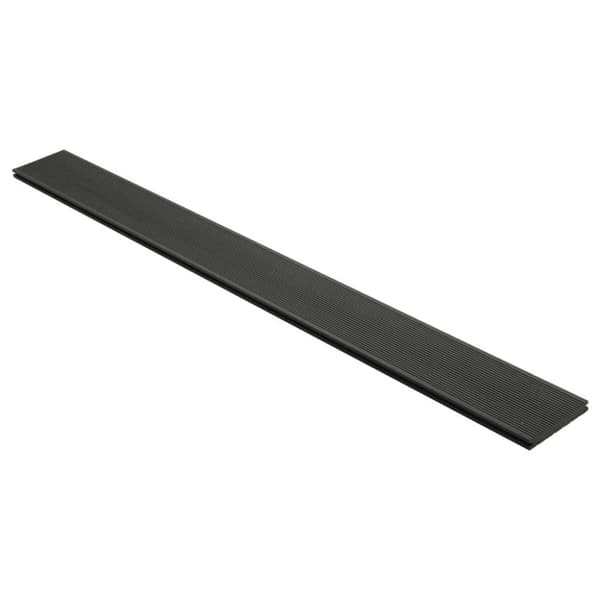 vidaXL massive terrassebrædder med tilbehør WPC 10 m² 2,2 m sort