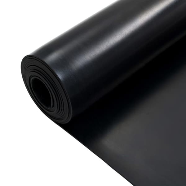 vidaXL Gulvmatte sklisikker gummi 1,2x5 m 3 mm glatt