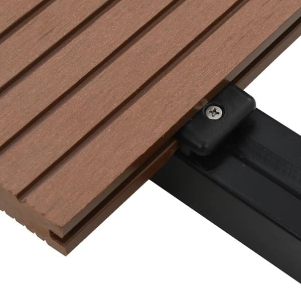 vidaXL massive terrassebrædder med tilbehør WPC 16 m² 2,2 m lysebrun