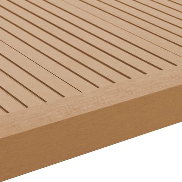 vidaXL Terassin reunuslauta WPC 170 cm tiikin väri