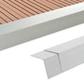 Pikkukuva 10 / 10: vidaXL Reunuslauta 5 kpl alumiini 170 cm hopea