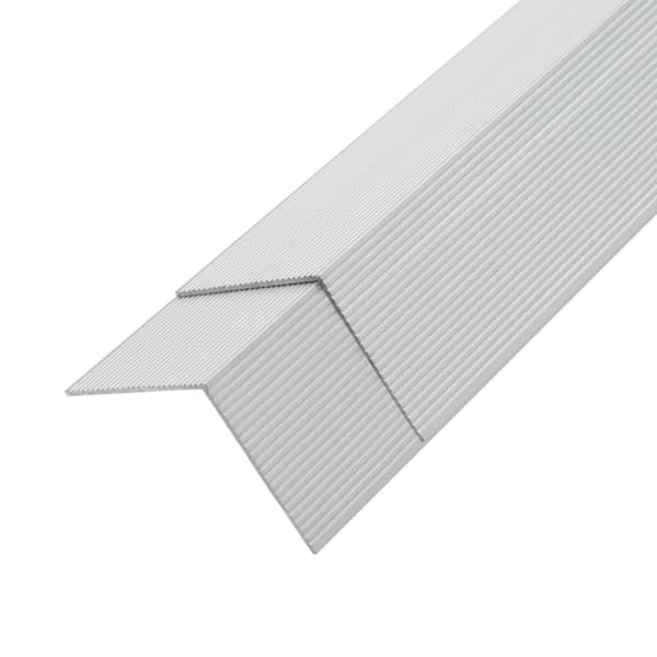 vidaXL Reunuslauta 5 kpl alumiini 170 cm hopea