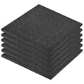 Miniatyrbillede 1 af 8: vidaXL beskyttende faldflise 6 stk. gummi 50 x 50 x 3 cm sort