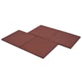 Miniatyrbilde 6 av 8: vidaXL Fallunderlag 6 stk gummi 50x50x3 cm rød