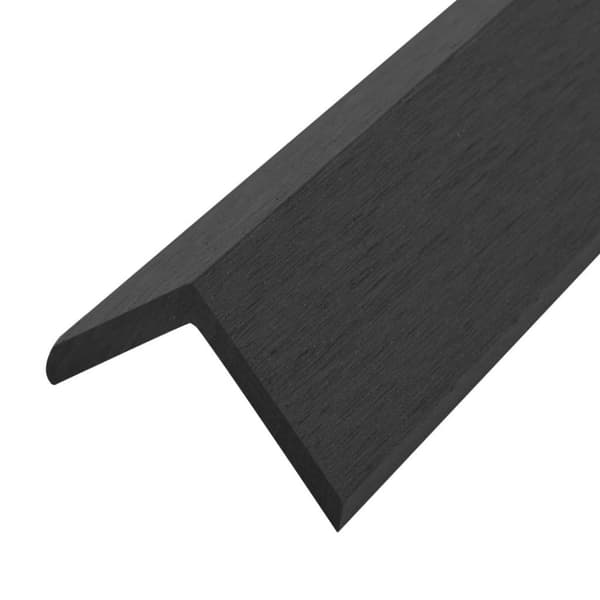 vidaXL terrassevinkellister 5 stk. WPC 170 cm sort