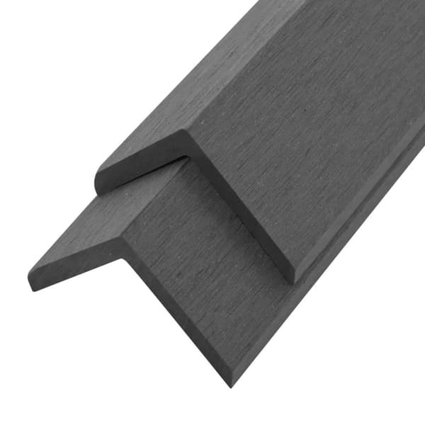 vidaXL Vinkellister for terrassebord 5 stk WPC 170 cm grå