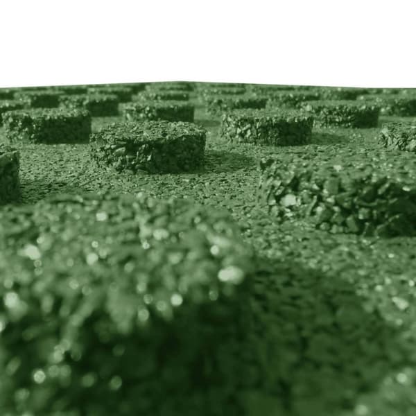 vidaXL Fallunderlag 18 stk gummi 50x50x3 cm grønn