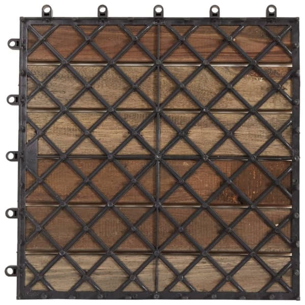 vidaXL Terrassebord 20 stk gråvasket 30x30 cm heltre akasie