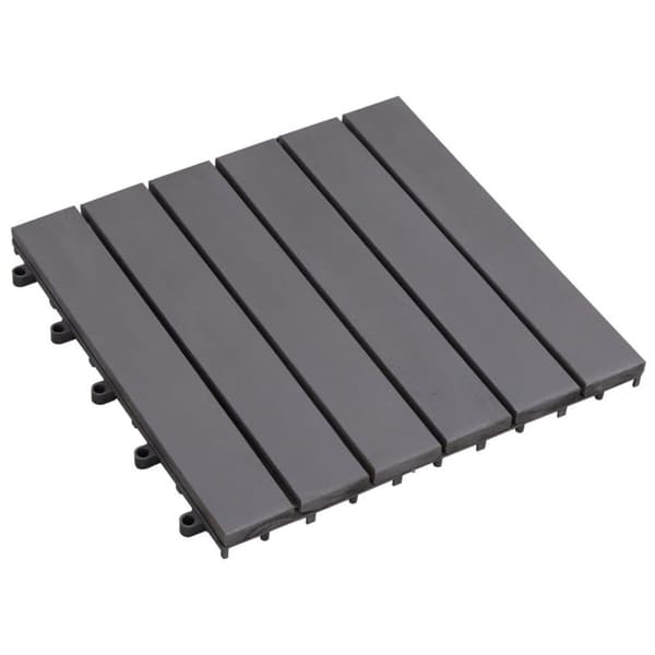 vidaXL Terrassebord 20 stk gråvasket 30x30 cm heltre akasie