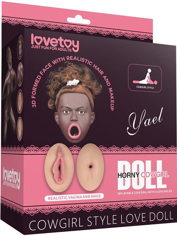 LoveToy: Cowgirl Style Inflatable Love Doll Mörk