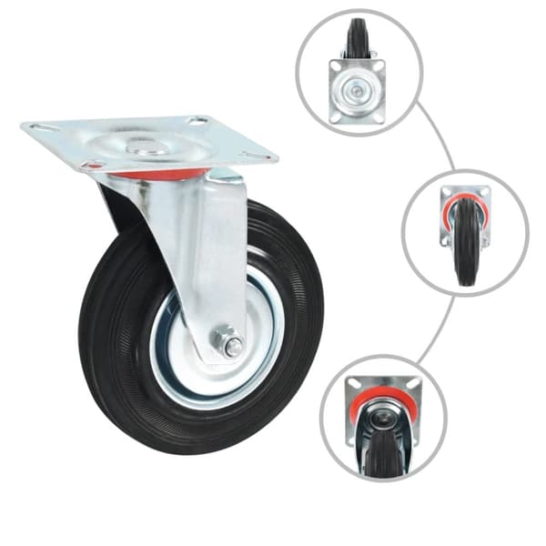 vidaXL Rullapyörät 24 kpl 125 mm
