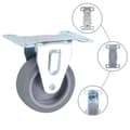 Miniatyrbilde 2 av 8: vidaXL Faste hjul 8 stk 75 mm
