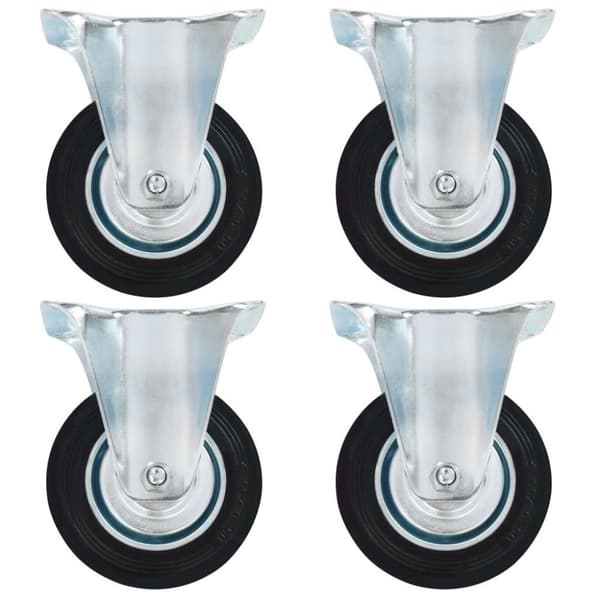 vidaXL Fasta hjul 16 st 100 mm