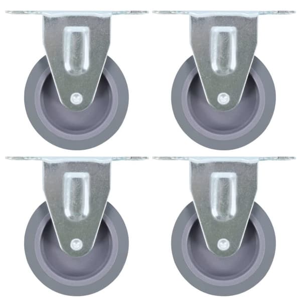 vidaXL faste hjul 24 stk. 75 mm