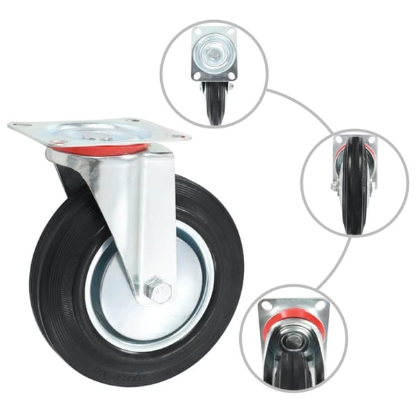 vidaXL Rullapyörät 16 kpl 200 mm