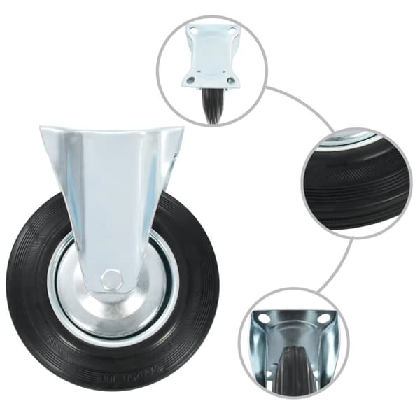 vidaXL Rullapyörät 8 kpl 200 mm