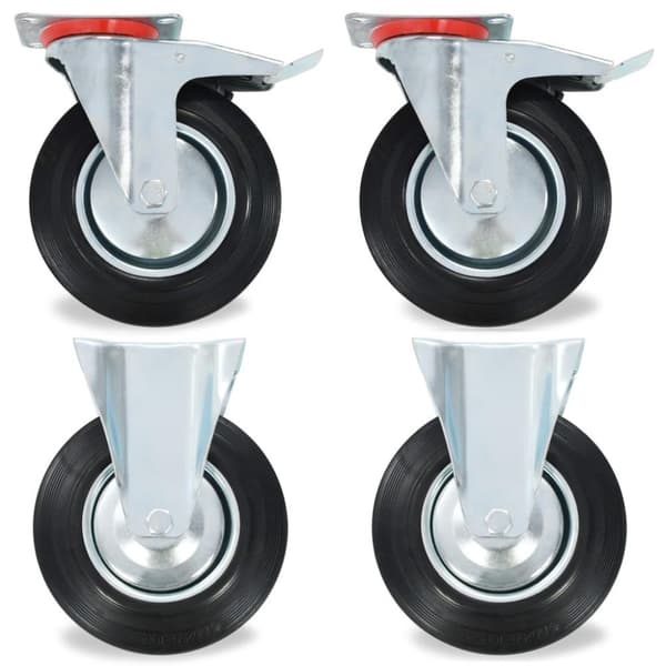 vidaXL Rullapyörät 8 kpl 200 mm