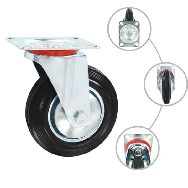 vidaXL drejehjul 24 stk. 160 mm
