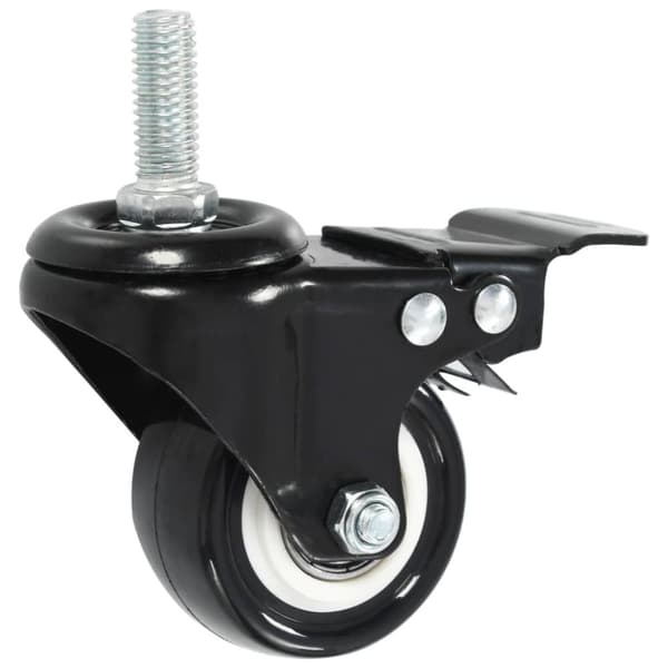 vidaXL Rullapyörät jarruilla 8 kpl 50 mm