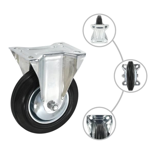 vidaXL Rullapyörät kiinteät 8 kpl 160 mm
