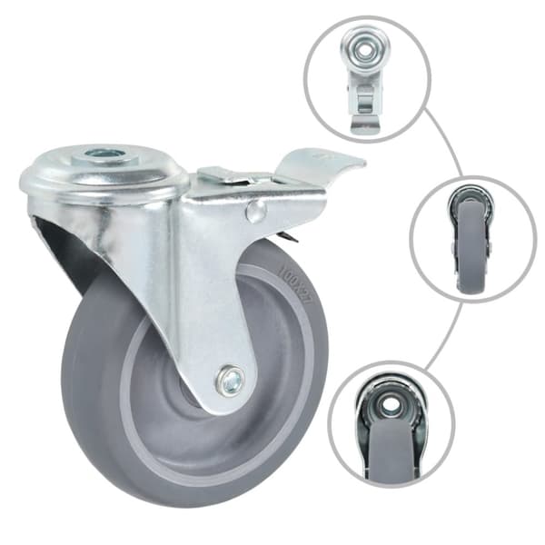 vidaXL Svinghjul med bolthull 32 stk 100 mm