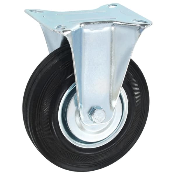 vidaXL Fasta hjul 8 st 125 mm