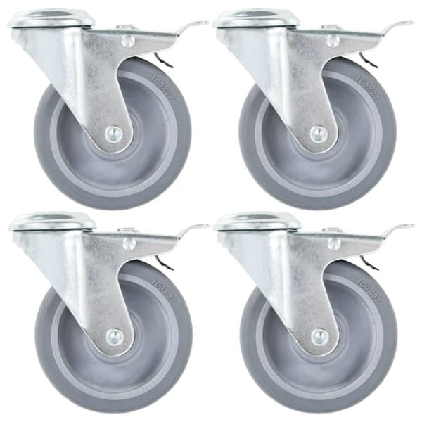 vidaXL Svinghjul med bolthull 24 stk 100 mm