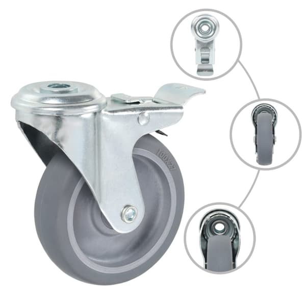 vidaXL Svinghjul med bolthull 32 stk 100 mm