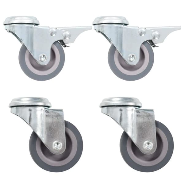 vidaXL Rullapyörät pultinrei´illä 12 kpl 50 mm